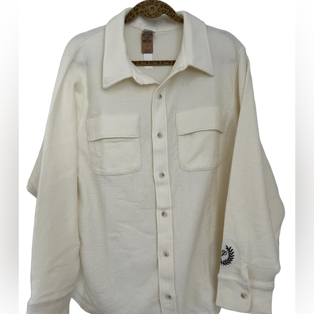 PINK Victoria Secret Reverse Fleece Shacket